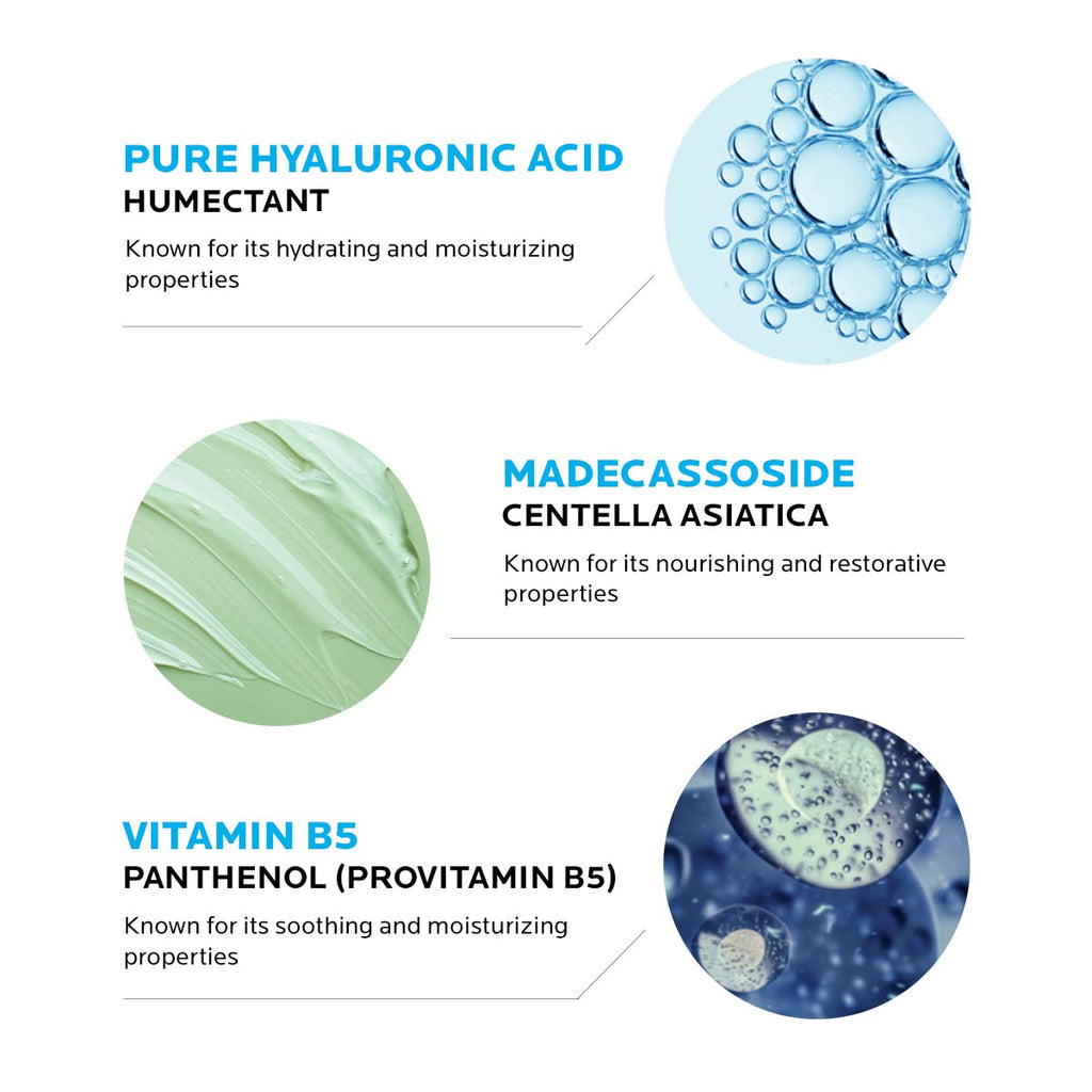 La Roche-Posay Hyalu B5 Pure Hyaluronic Acid Serum for Face, with Vitamin B5, Anti-Aging Serum for Fine Lines and Wrinkles, Plumps and Repairs Dry Skin, Safe on Sensitive Skin