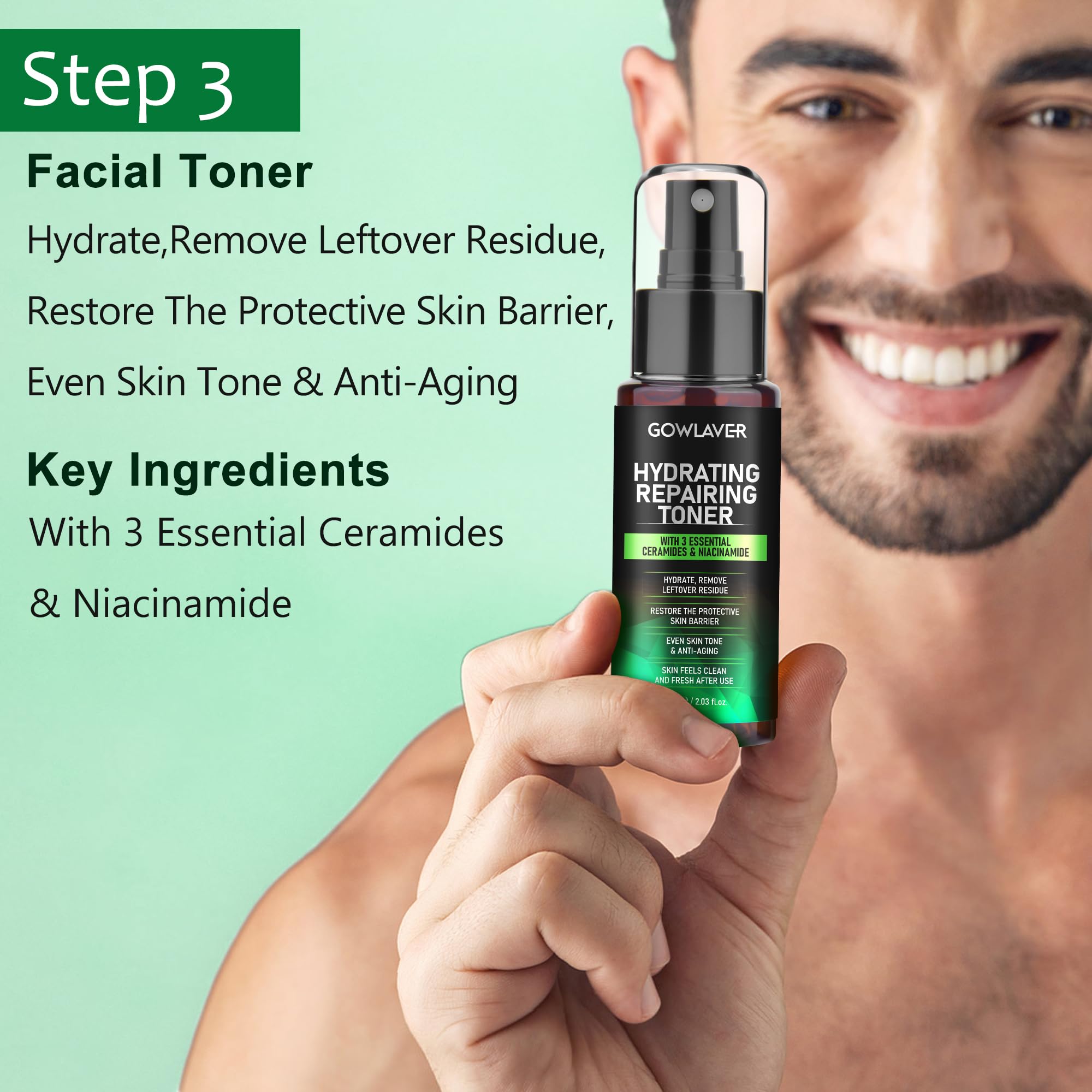 Gifts for Men,Skin Care for Men,Hydrating & Moisturizing Face Care Routine for Mens All Skin Types,Birthday Fathers Gifts Valentines for Him Dad Boyfriend Husband Christmas Stocking Stuffers