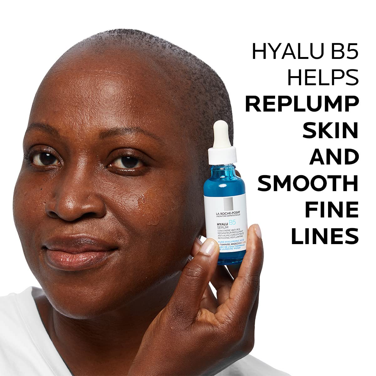 La Roche-Posay Hyalu B5 Pure Hyaluronic Acid Serum for Face, with Vitamin B5, Anti-Aging Serum for Fine Lines and Wrinkles, Plumps and Repairs Dry Skin, Safe on Sensitive Skin