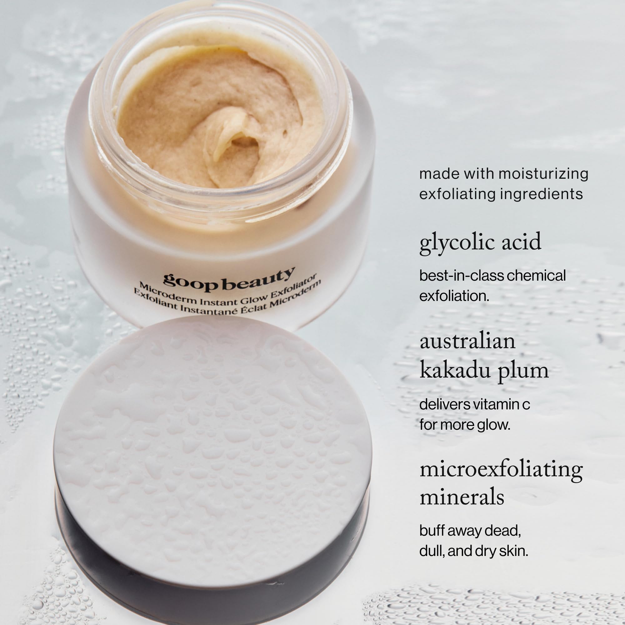 goop Beauty Microderm Exfoliator | Microdermabrasion Scrub to Smooth Textured Skin | Physical & Chemical Exfoliant | Micro-Exfoliating Minerals & Glycolic Acid | 0.5 fl oz