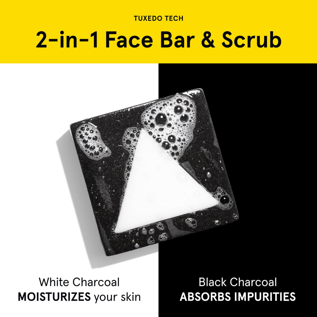 Lumin Men's Face Scrub Soap - Premium Bar Soap for Men, Ideal for Daily Face Cleansing and Pack of Men's Soap Bars