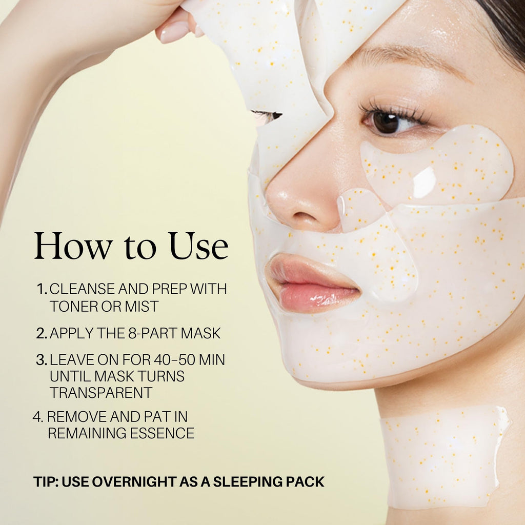 d'alba Piedmont Signature Vita Capsule Hydrogel Mask 8-Shape 1BOX (4 Sheets)