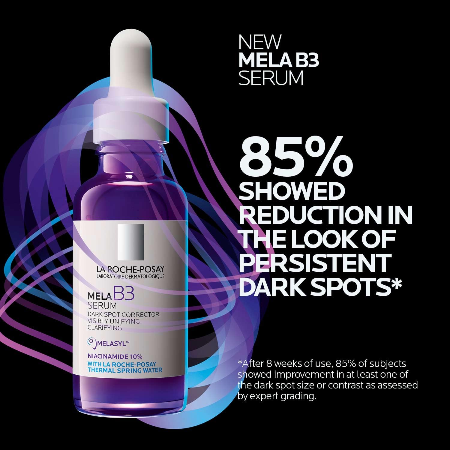 La Roche-Posay Mela B3 Serum, Dark Spot Corrector With Anti-Aging Melasyl + 10% Niacinamide, Discoloration Correcting Face Serum for Sun Spots, Age Spots & Post-Acne Marks, Lightweight Texture
