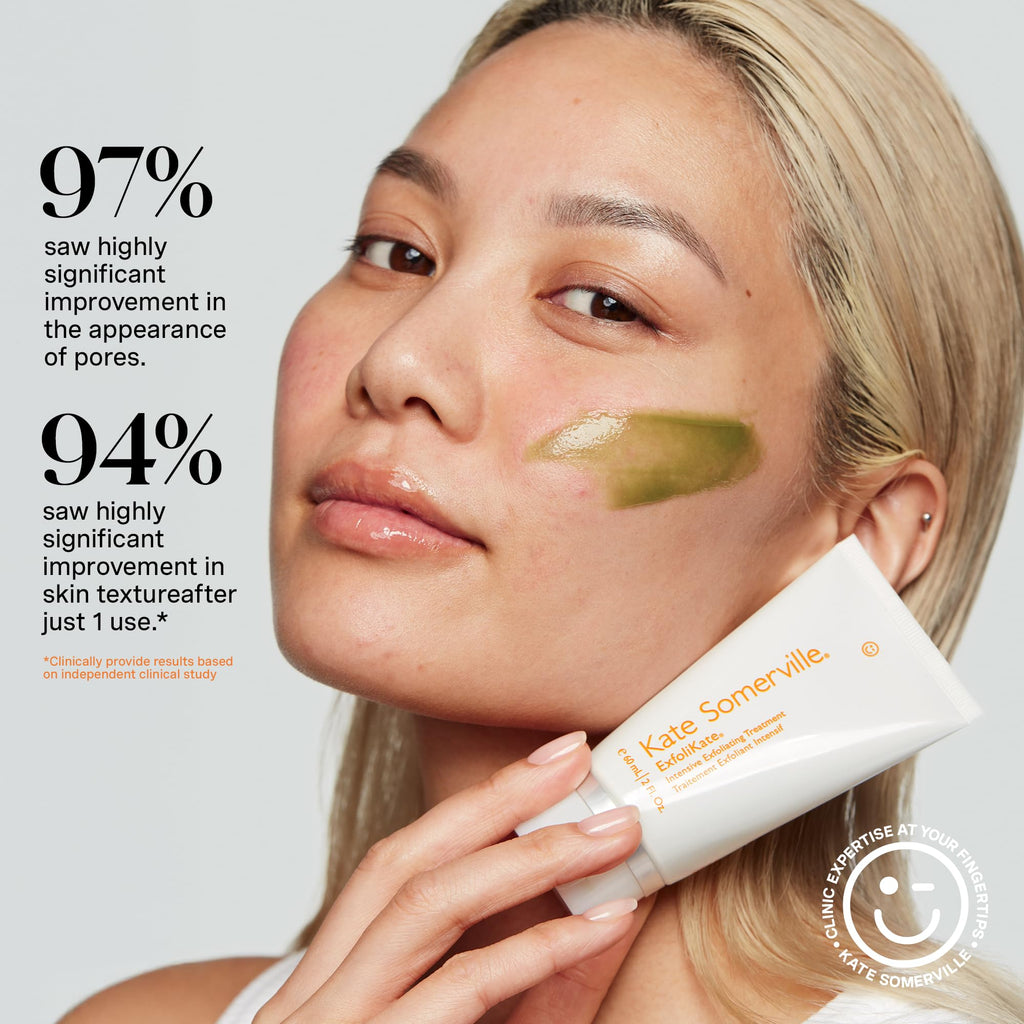 Kate Somerville ExfoliKate Intensive Exfoliating Treatment – Salicylic Acid and Lactic Acid Super Facial Scrub Improves Texture and Pores, 2 Fl Oz