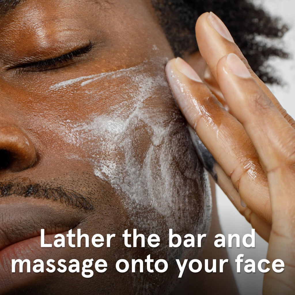 Lumin Men's Face Scrub Soap - Premium Bar Soap for Men, Ideal for Daily Face Cleansing and Pack of Men's Soap Bars
