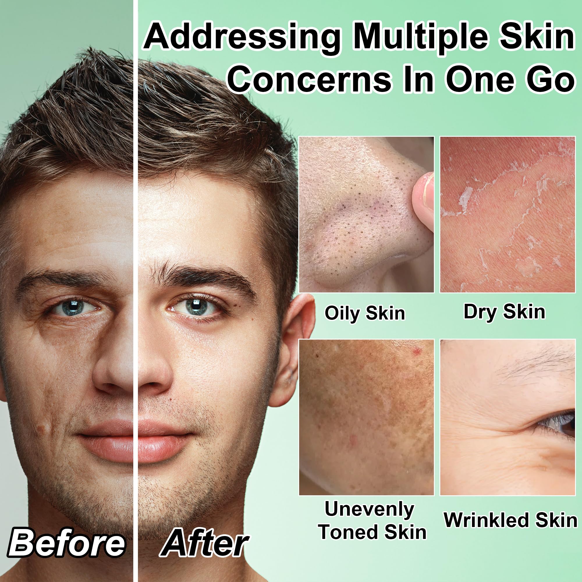 Gifts for Men,Skin Care for Men,Hydrating & Moisturizing Face Care Routine for Mens All Skin Types,Birthday Fathers Gifts Valentines for Him Dad Boyfriend Husband Christmas Stocking Stuffers