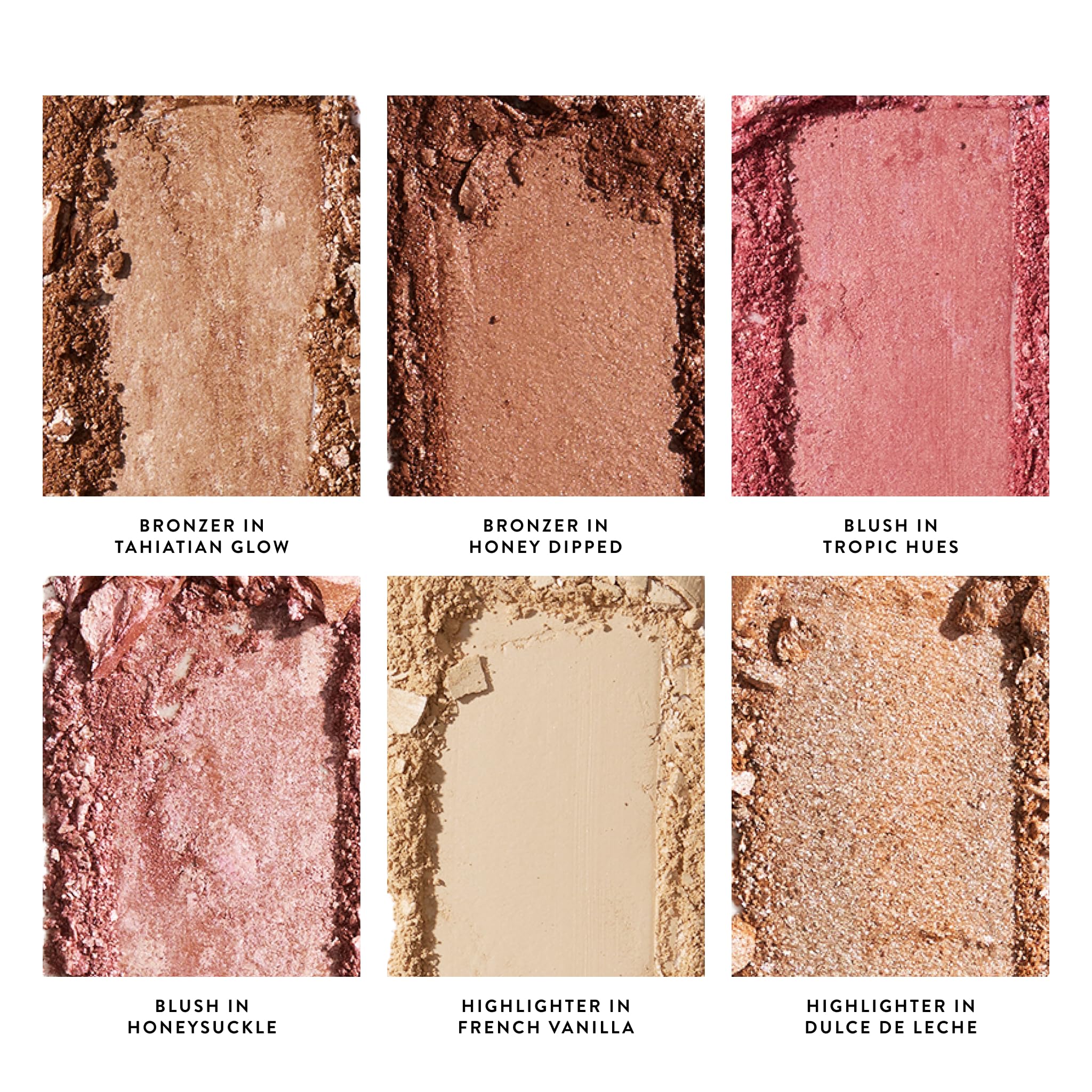 LAURA GELLER NEW YORK Cheek to Chic Tropical Glow Baked Face Palette | Includes 2 Blushes, 2 Bronzers and 2 Radiant Highlighters